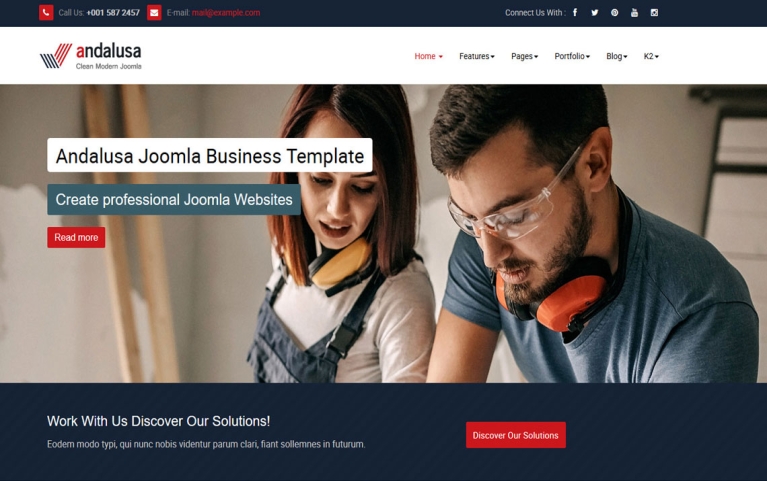 Andalusa Business-Corporation Joomla Template
