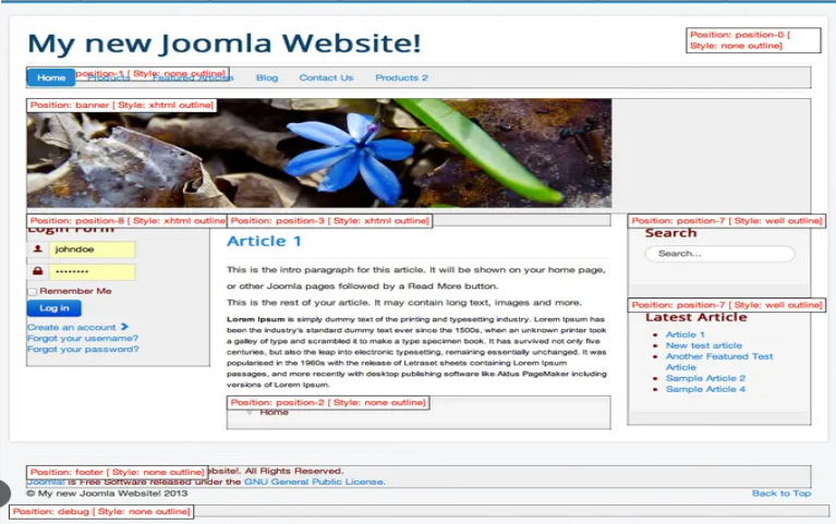 Protostar Template for Joomla 4 -5